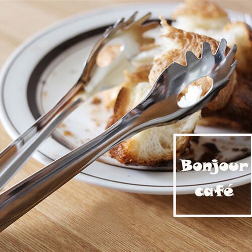 新品日式不锈钢h夹意面夹烧烤鱼肉夹料理夹牛排夹烘焙食物食品夹