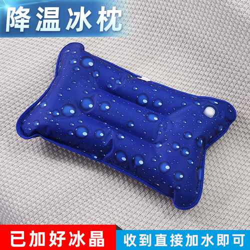 新品冰枕头水枕头夏大号s冰凉大人学生制冷午睡冰枕头注水儿童冰