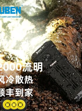 速发务本(WUBEN)务本X1手电筒强光超长续航户外泛光小型可携式