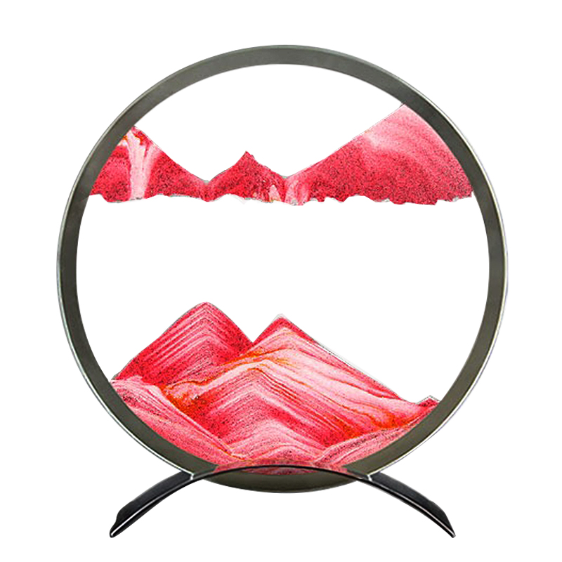 极速流沙画e摆件轻奢创意镜面装饰品生日解压解闷家居酒柜艺术沙