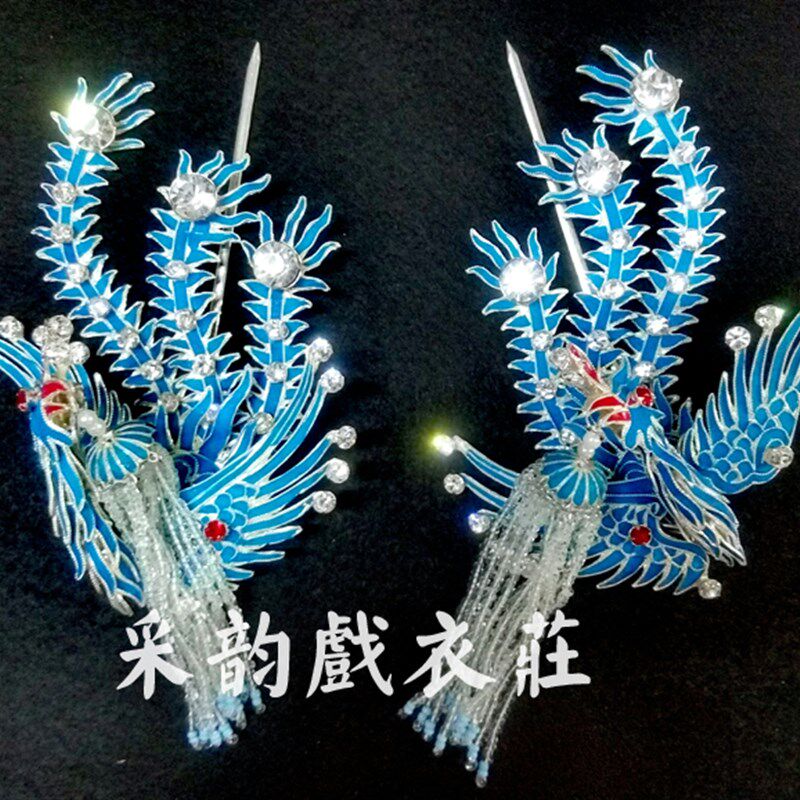 新品采韵专业头面高品质丹凤y朝阳南派点绸头面海派头面戏曲京剧