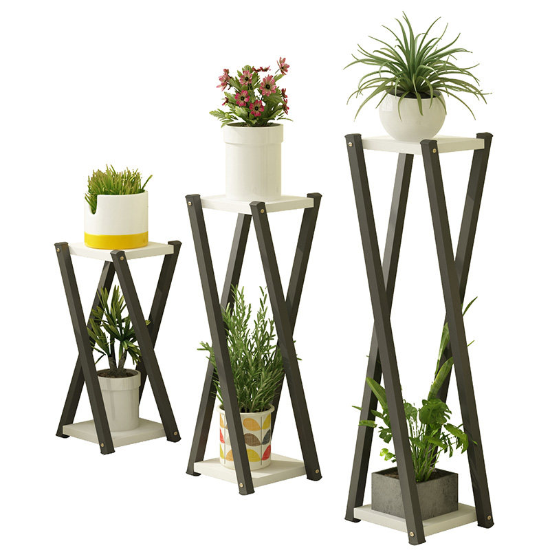 极速铁艺花架子多层二层吊兰阳台置物架客厅N室座垫杆厨卫用具轻