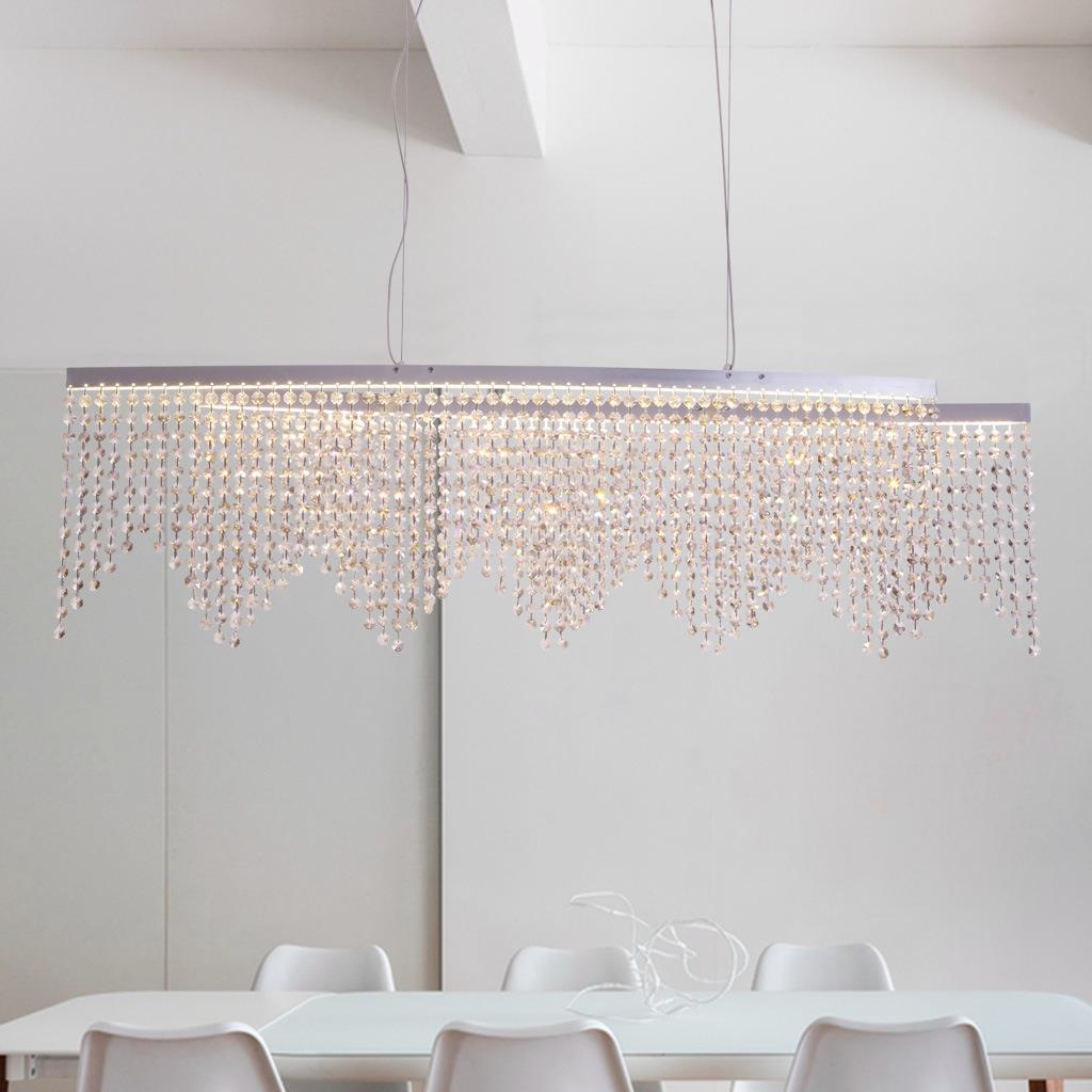 后现代创意设计师轻奢个性吊灯休闲餐厅客厅卧室led流苏水晶吊灯