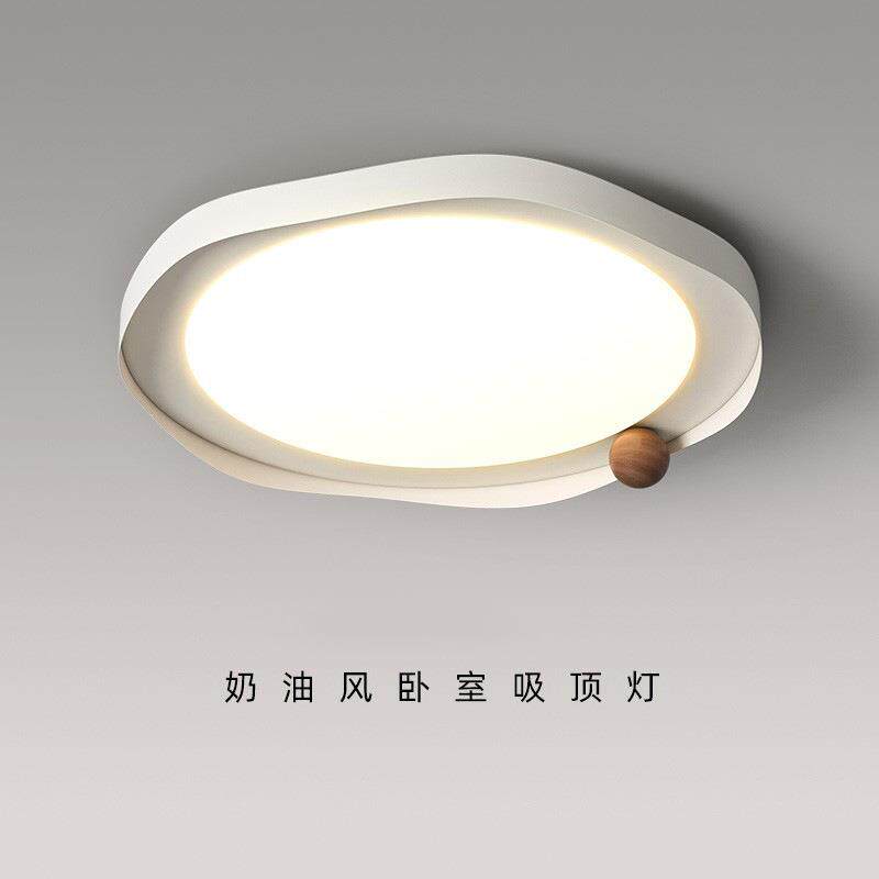 卧室吸顶灯2025新奶油风简约中古风全光谱主卧房间灯具室内灯具