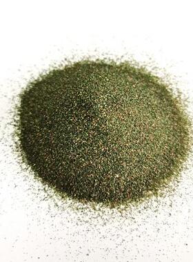 绿色彩砂石榴石砂 酒店烟灰缸用草原绿砂 40# 80#