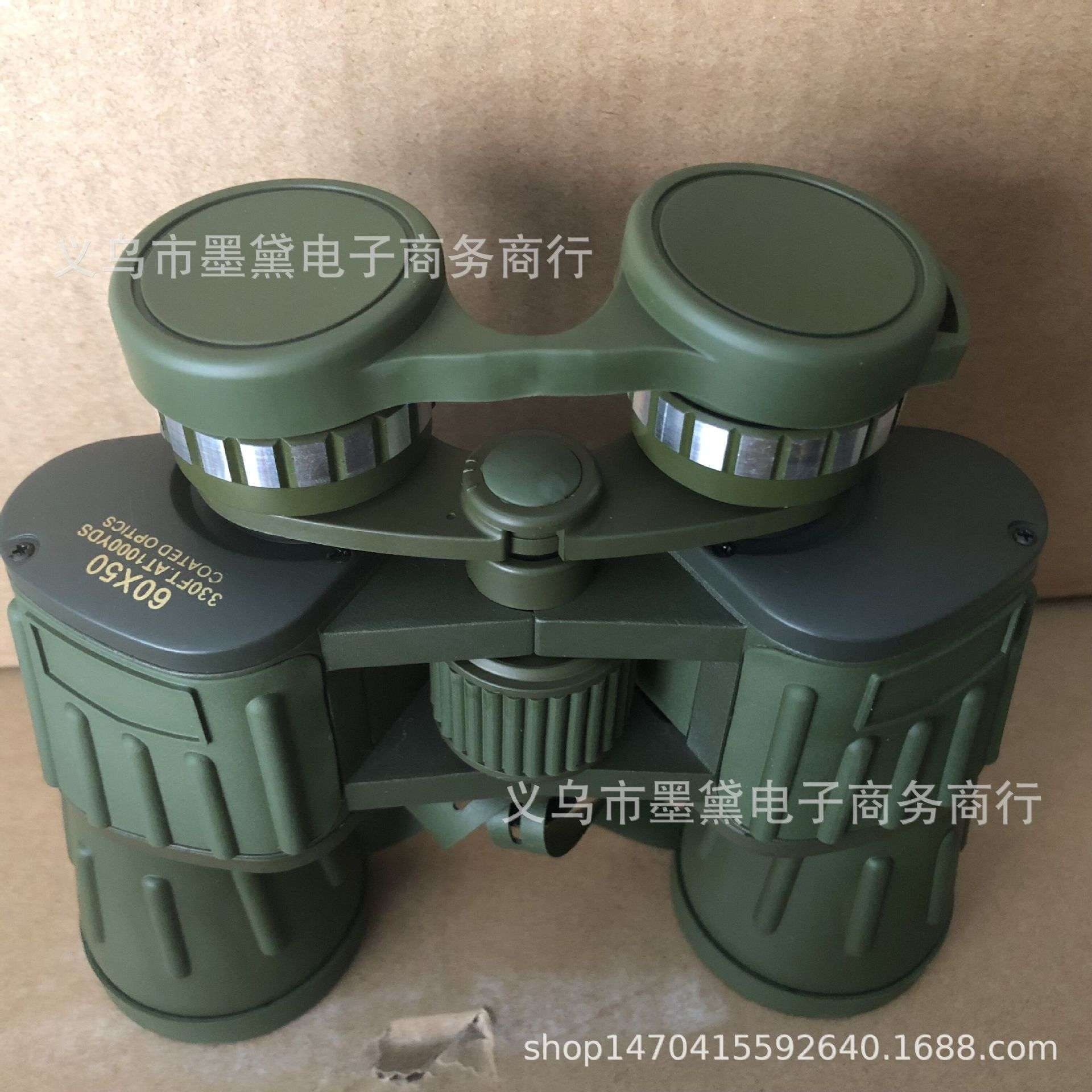 爆款60x50高倍手持双筒望远镜高倍高清绿膜户外望远镜非红外10x50
