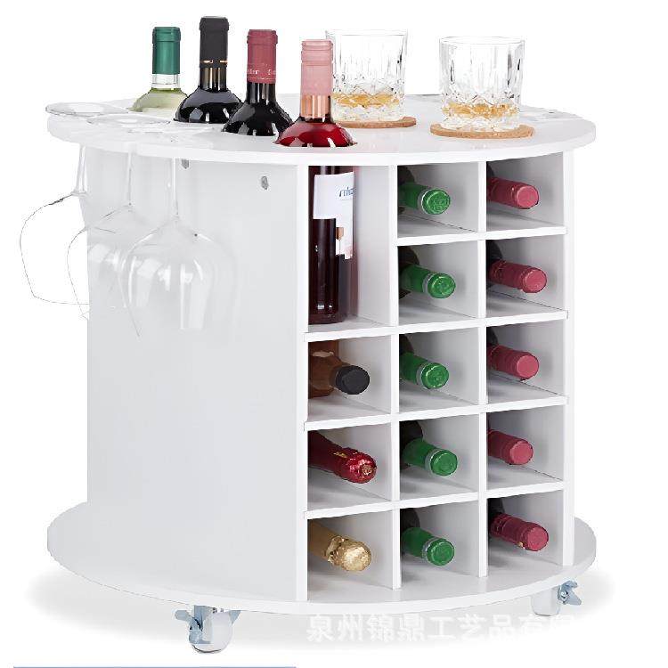 北欧风家用红酒柜简约酒架可移动酒柜餐厅客厅酒架子悬挂酒杯架子