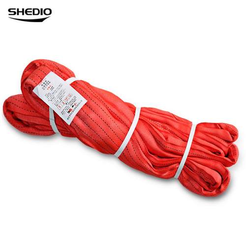 晟雕柔性吊带8吨10T 12t圆形吊装带起重吊带行车吊绳厂家直销