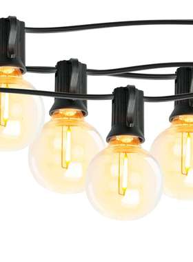 15.3米25灯串 G40LED防碎E12防水圆球小夜灯装饰庭院花园LED灯串