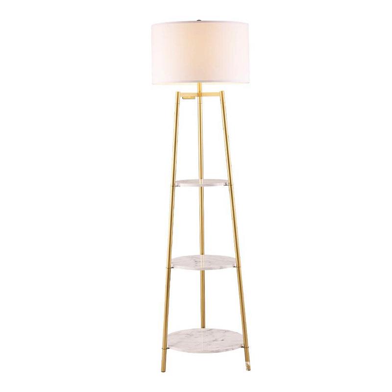 后现代落地灯轻奢书房灯三层置物架客厅卧室装饰灯ebay亚马逊跨境