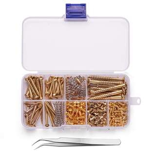 9件套吉他螺丝维修套件用于电吉他桥、拾音器、拨叉、调谐器等