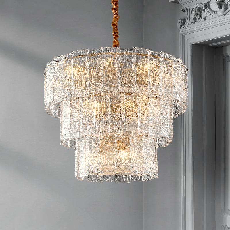 全铜轻奢餐厅卧室吊灯现代客厅简约法式主灯高档实体店网红灯具