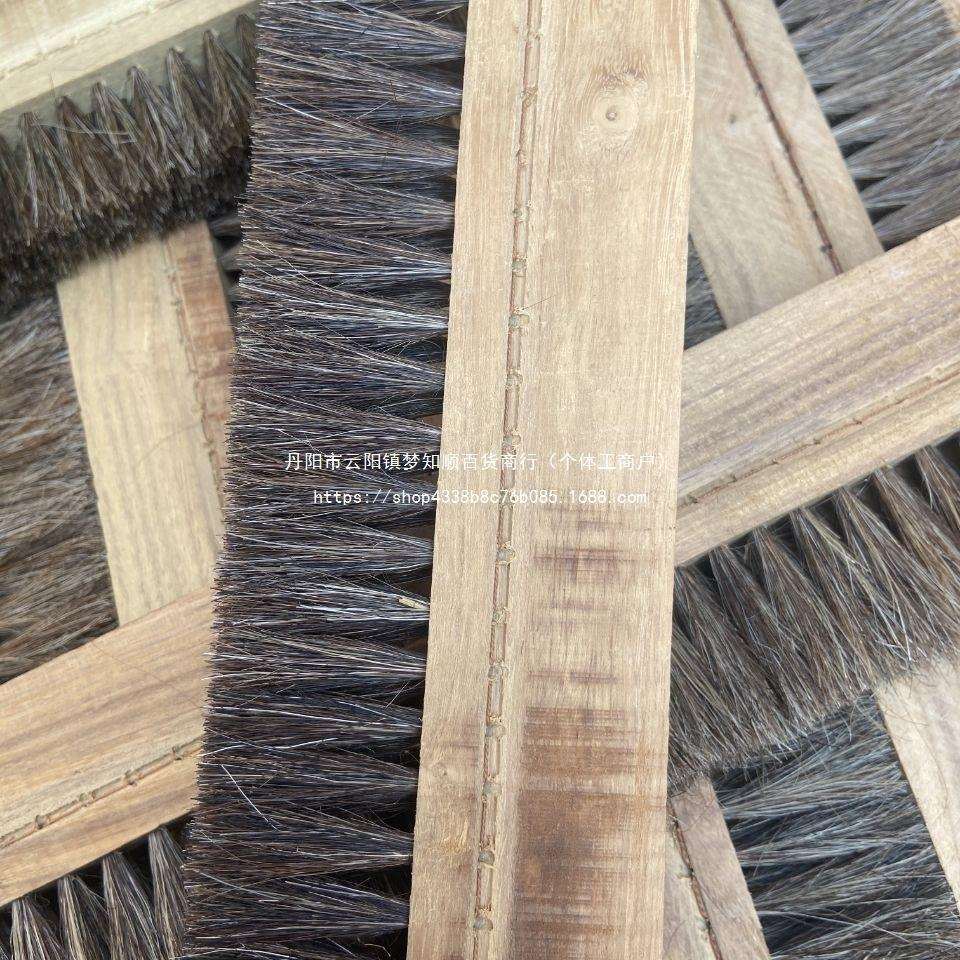 猪鬃毛刷面粉机毛刷磨粉机刷毛刷槐木硬木棕刷百分百纯鬃毛刷木刷