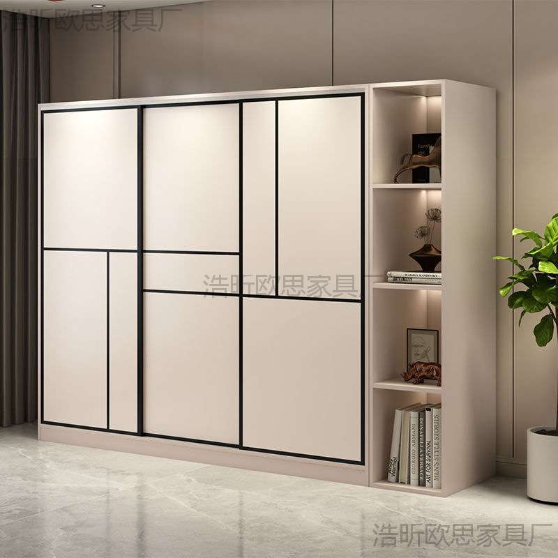 衣柜家用卧室推拉门现代简约储物柜出租房小户型经济成人儿童衣柜