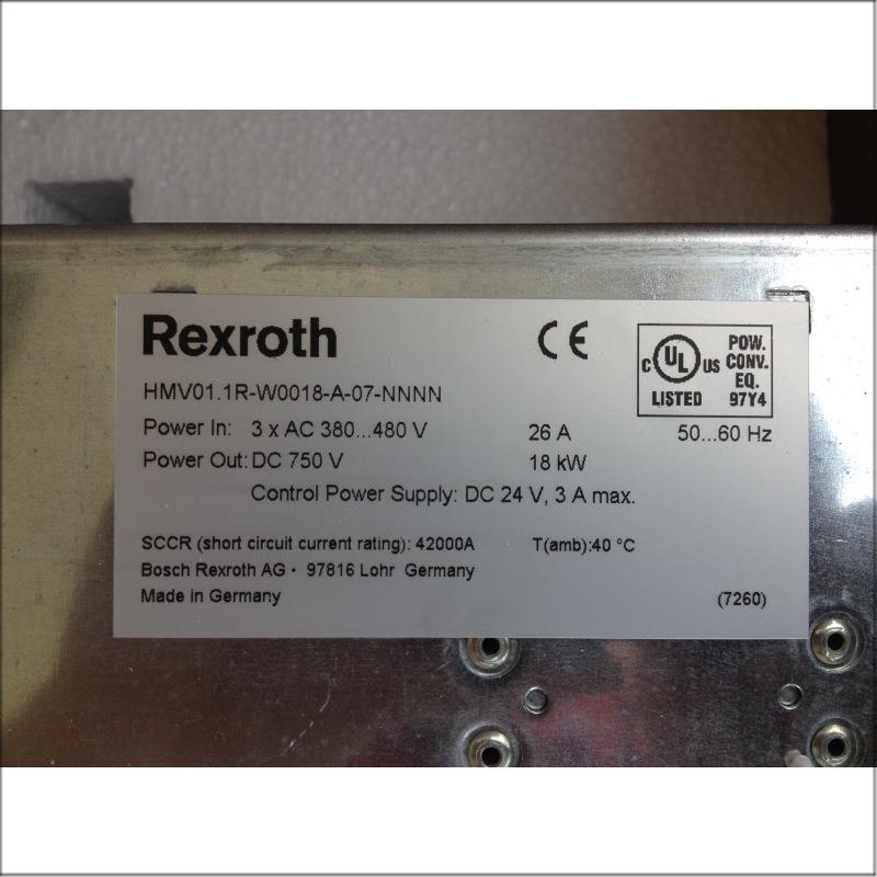 力士乐控制器电机HMV01.1R-W0018-A-07-NNNN 电源设备R911297460