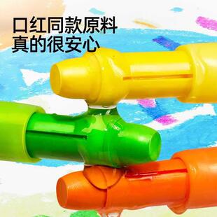 旋转婴幼儿幼儿园画笔蜡笔美术炫彩棒12巨可洗丝滑小新款