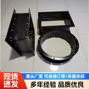 风机防震帆布管道软连接 风管帆布软接头风机风管软连接