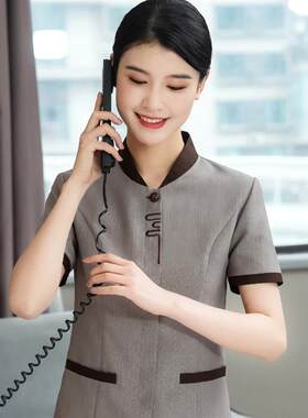 酒店客房保洁工作服女 商场物业家政宾馆保洁员短袖阿姨制服夏装