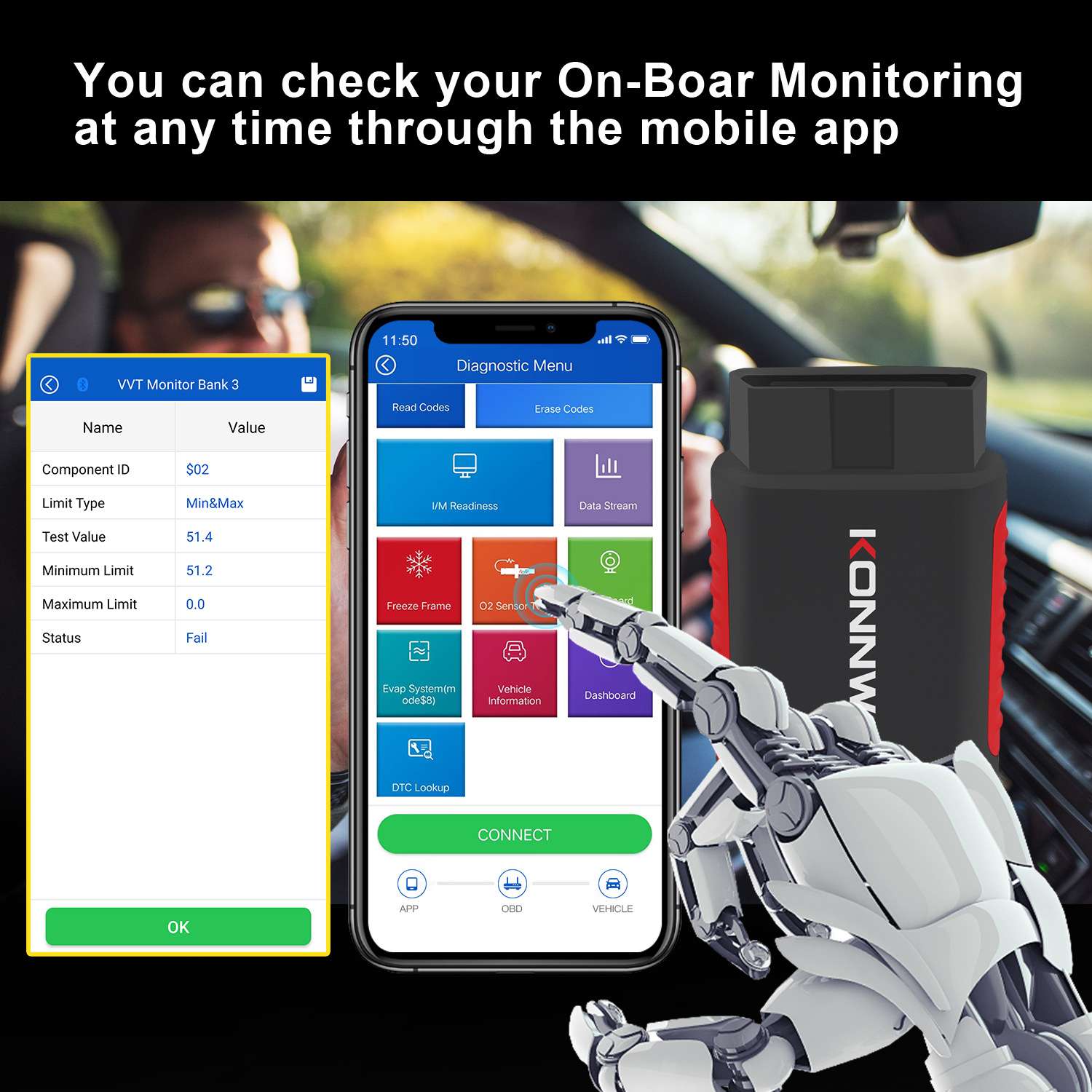 KONNWEI  KDIAG OBD2 EOBD scanner全功能全系统汽车系统诊断仪