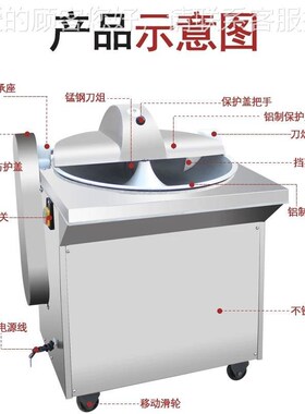 菜馅机不式商用绞菜机碎机锈钢ZZDD切菜盆机菜馅机包子馅饺菜子馅