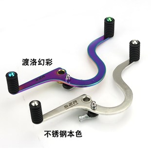 适用铃木DL250改l装 前后踩变档杆GW250换挡杆GSX250R不锈钢档位杆