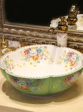 European-style Home Ceramic Counter Top WashP Basin High-qua