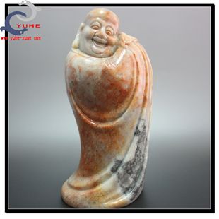寿山石摆件真f品 老岭石 福在眼前 布袋弥勒摆件批【裕和轩】F7-2