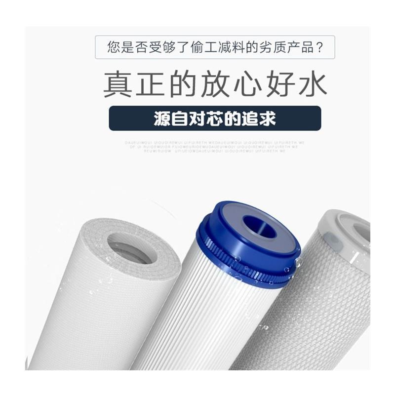 净水器前置过滤器家用20寸滤瓶三D级商用自来水全屋大流量白瓶蓝