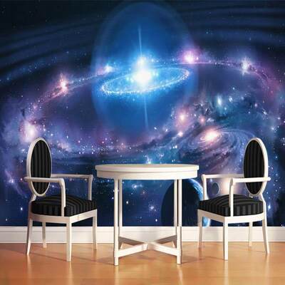 Custom Wall Painting 3D Wallpaper Modern Starry Universe Mu