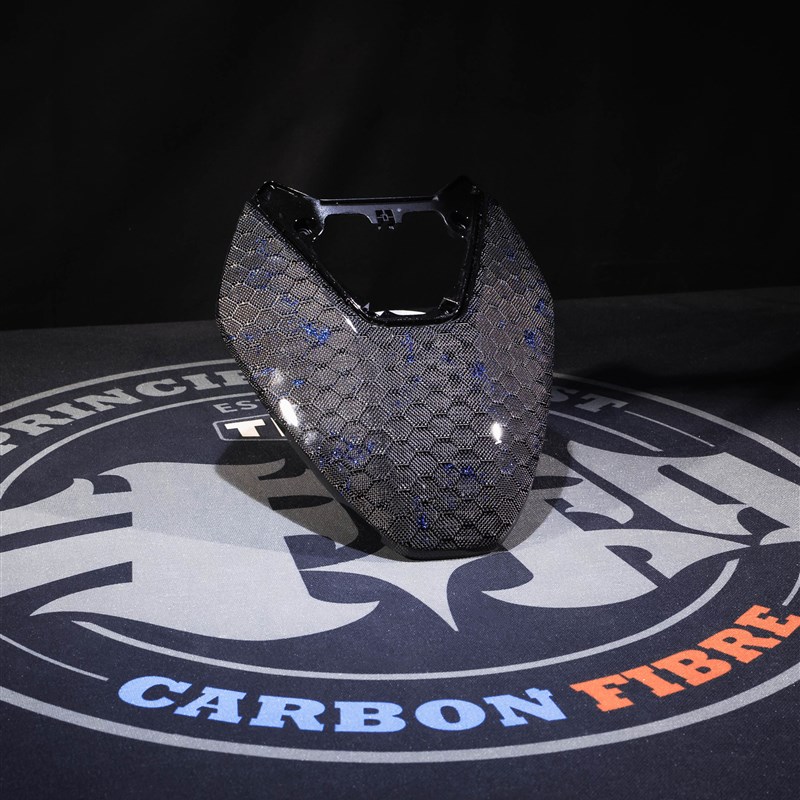 春风极核电动车AE4 AE5改装蜂窝蓝箔K碳纤维挡风板前面板导流罩