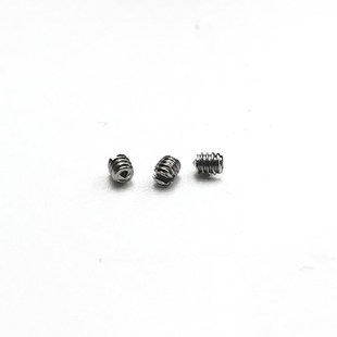 304DIN553开槽锥端紧定螺丝m2A*1.4/千一字尖端紧定螺钉m2x1.4