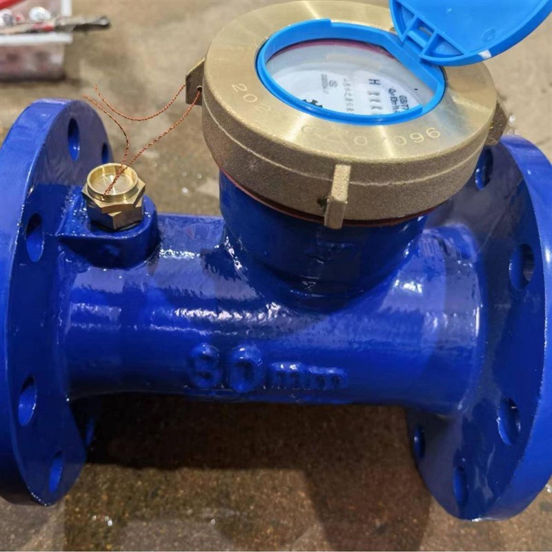 大口径螺翼式水表 工A程 工业用法兰冷热水表