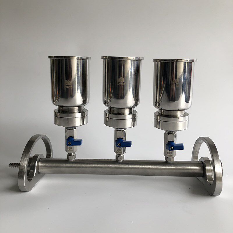 不锈钢薄膜过滤器微孔滤膜水厂铜绿假单胞菌纯化水真空抽滤316L三