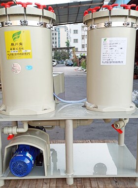 长美cm-201h8-2012电镀过滤机双桶过滤器化工耐酸耐碱过滤2.2KW