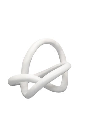 新中式树脂金色白色缠绕摆件客厅样板房书房M桌面酒柜玄关家居饰