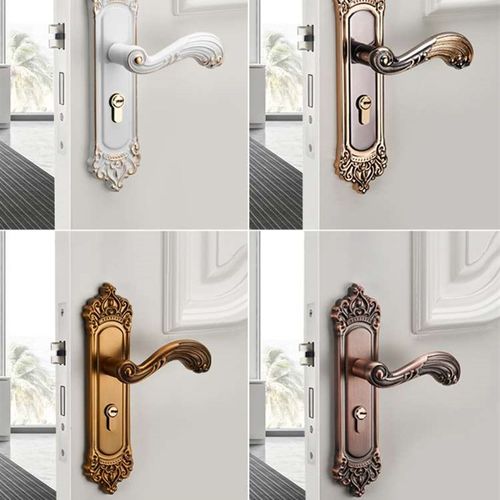 卧室门锁室内家用通用型房间门把手欧式静音锁具S套装木门老式手