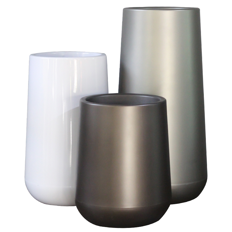 花盆2021新款高n级感轻奢高款彷陶瓷自吸水落地花盆大号大商场