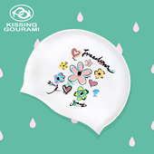 2025新款 专业 泳帽卡通自由花泳帽防水舒适不勒头女不勒头时尚