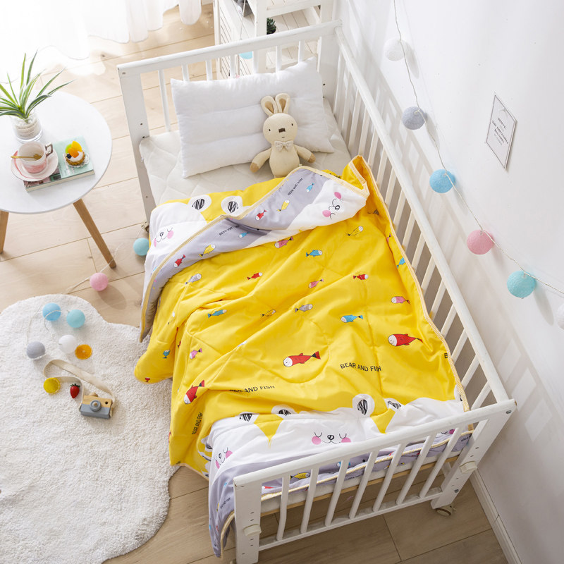 极速可水a洗儿童夏凉被120x150 幼儿园空调被男孩夏季薄款女卡通