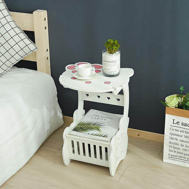 极速牀头柜子简约现o代收纳柜简易卧室牀边小柜子北欧经济型特价