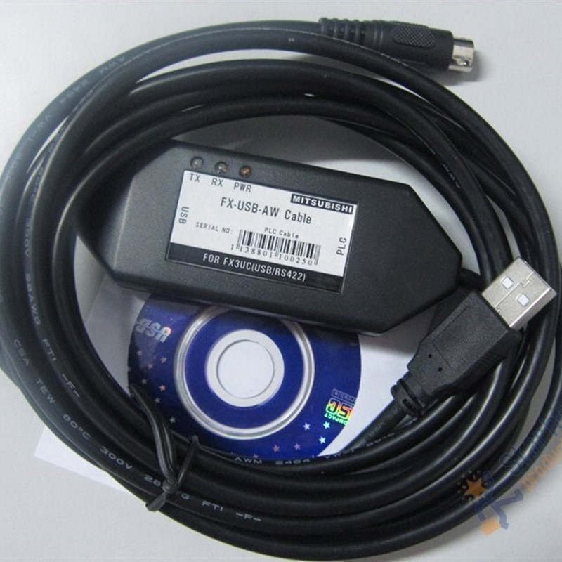 速发FX-USB-AW Programming cable for Mitsubishi FX3U PLC USB/