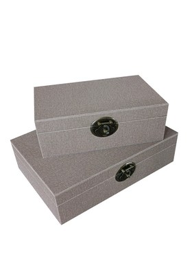 极速新中式样板房j装饰盒衣帽间家居软装工艺品摆饰收纳盒皮革盒