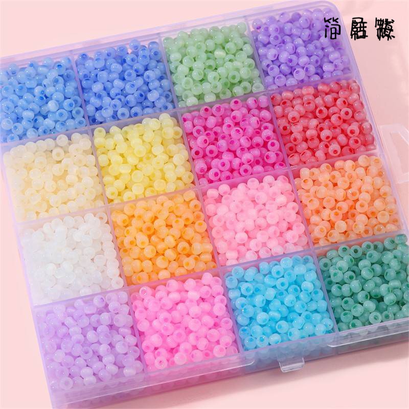 极速猫眼玉石冰种玻璃米珠多款混合散珠串珠DNIY饰品手錬项链饰品