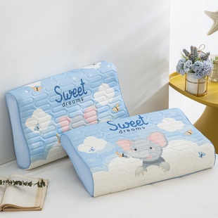 极速乳胶b儿童枕头夏季幼儿园1专用2两4男童5宝宝6一半10三3岁以