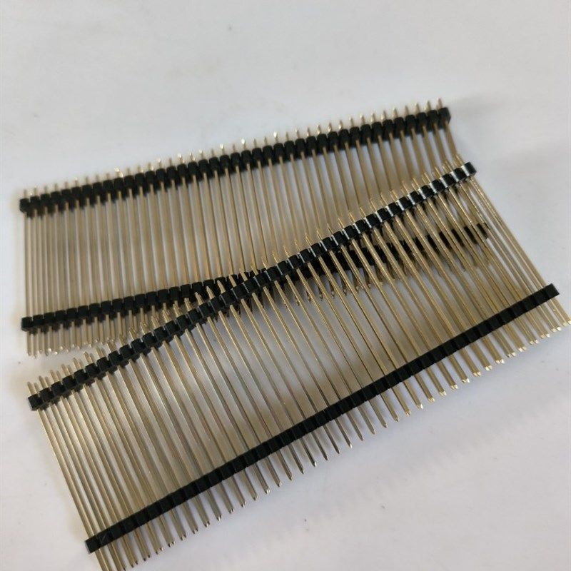 极速2.54间距双排双塑2*40P环保镀金针长25/30/35/4T0/45/55/65