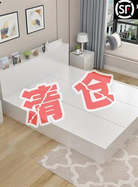 新品德仕登床架f1.8x2米现代简约板式床1.2米1.5米1.8米双人床榻