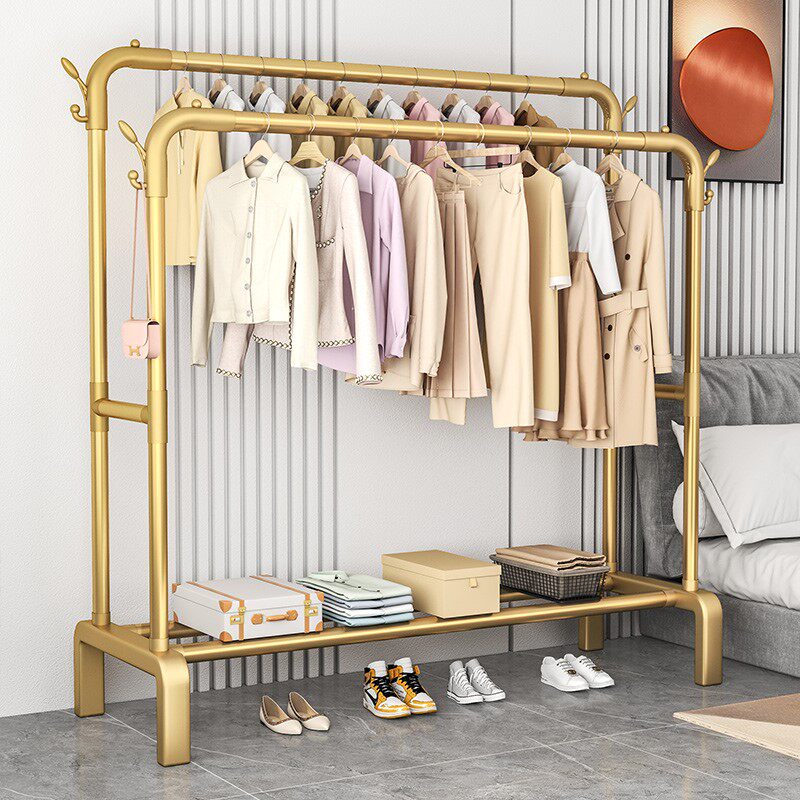 极速衣架家用挂衣0612x简易晾落地卧H室立式单杆阳台晾晒衣服架子