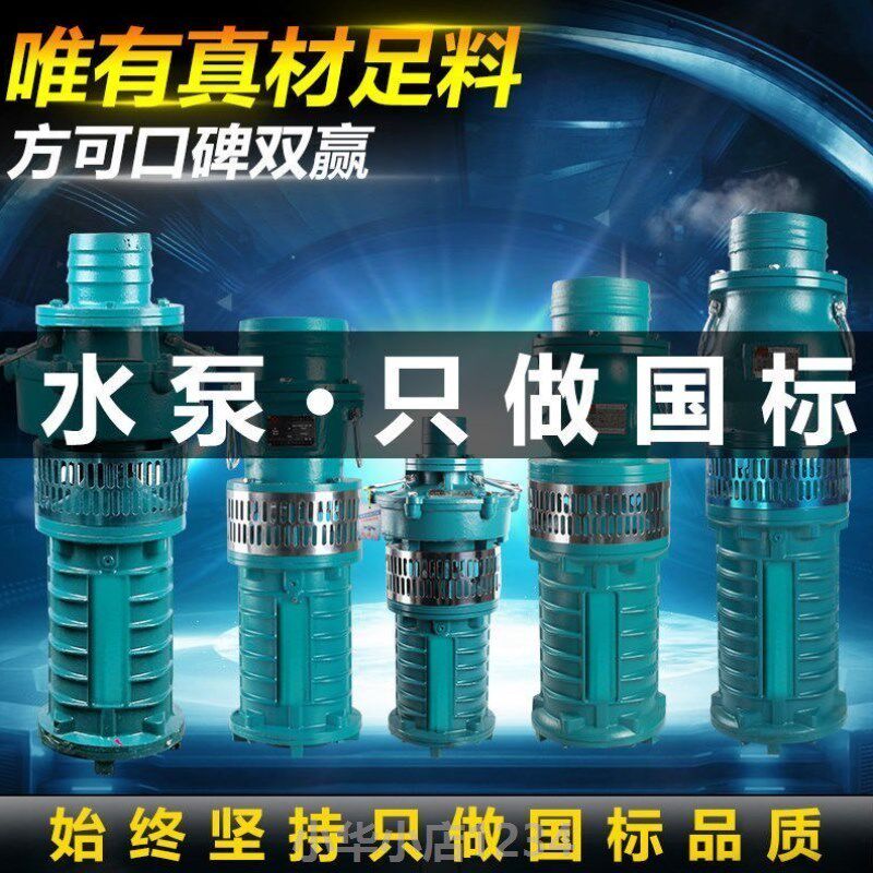 上海QY充油式潜水泵高扬程380V大流量L油浸泵人民工业农用灌溉