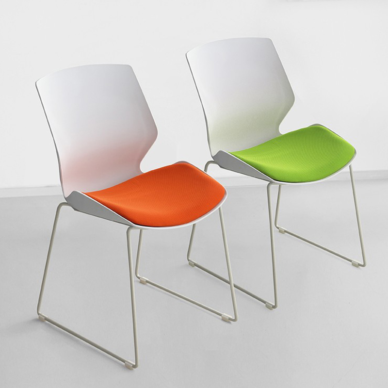 爆款会议椅子办公弓形现代简约无扶手学生座椅可叠放会Z议室靠背