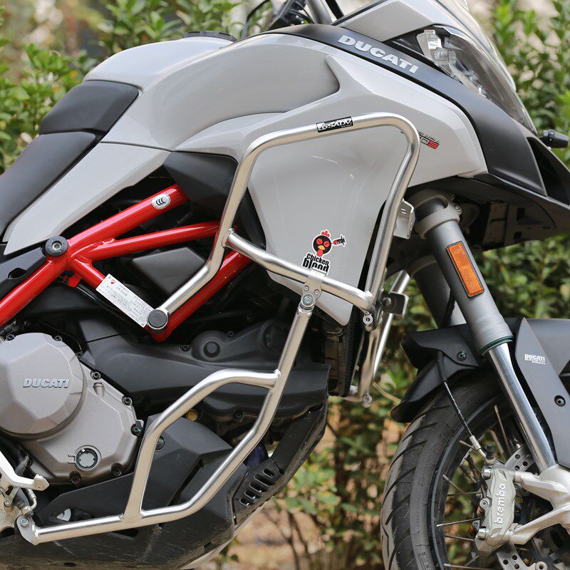 适配杜卡迪揽途MTS950r/1200/1260安德鲁护杠改装上下不锈钢保险